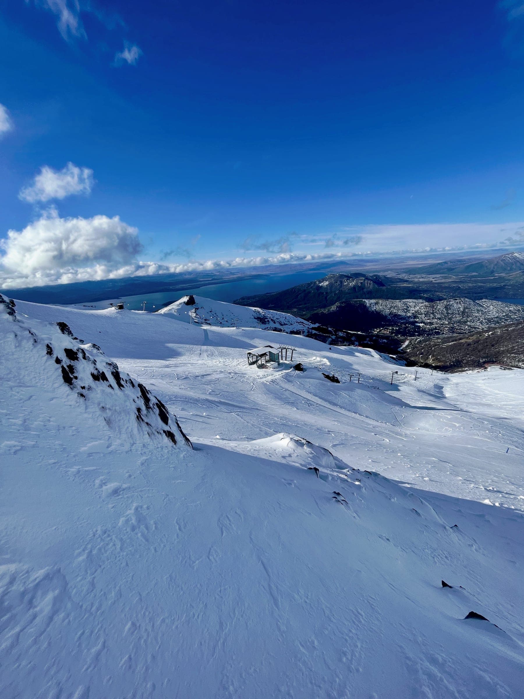 Sweeping mountain views from Refugio Nubes at Cerro Catedral
